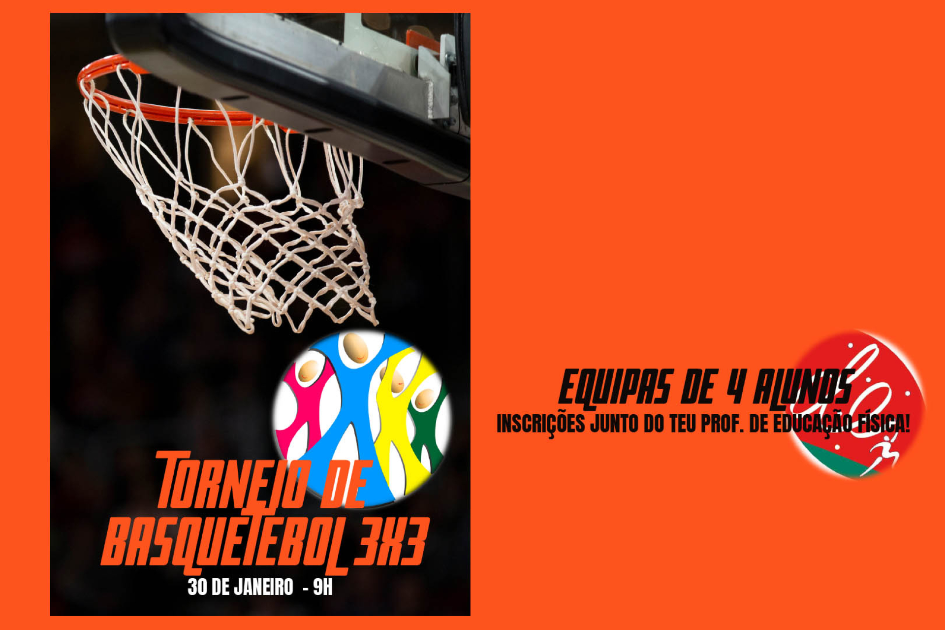 Torneio de basquetebol 3x3 - 30 de janeiro