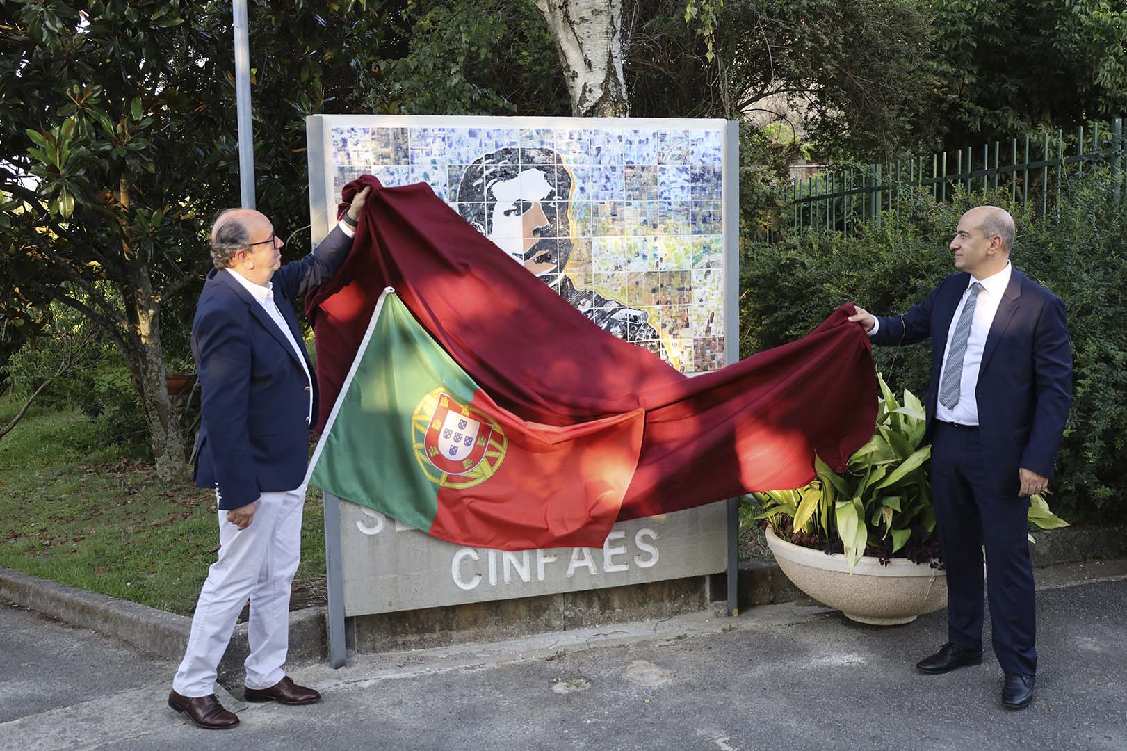 Inauguração de Painel de Azulejos em Homenagem ao General Serpa Pinto