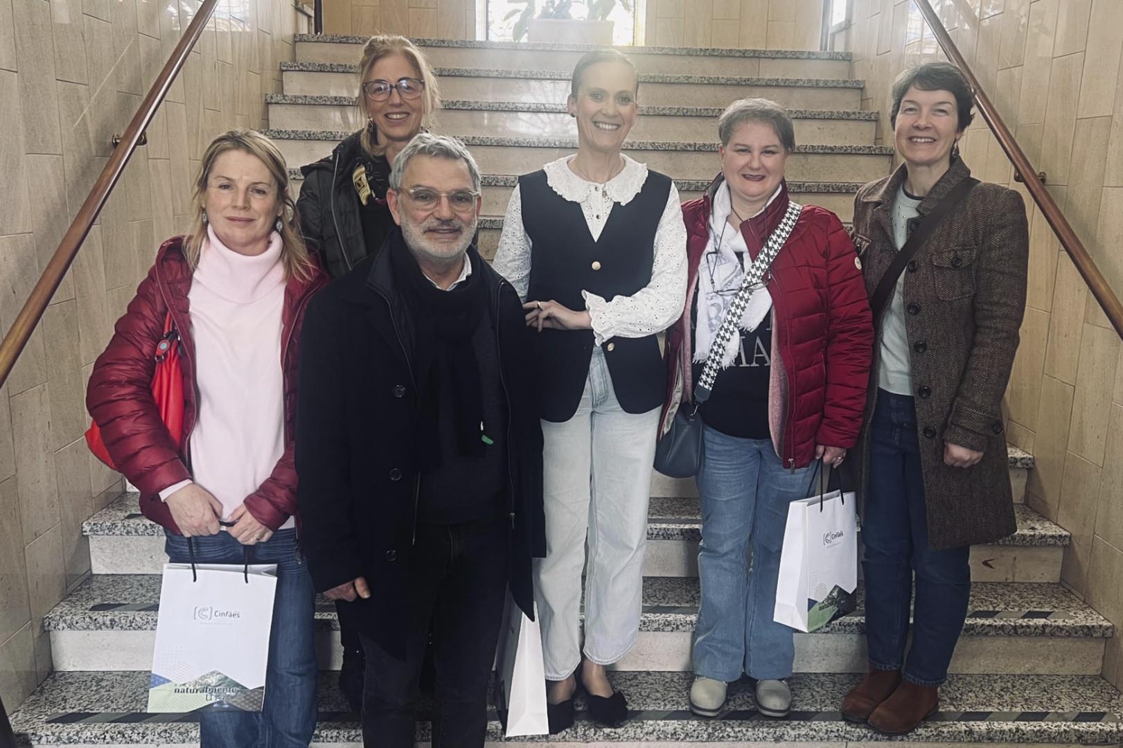 Professoras Italianas em visita preparatória no Agrupamento