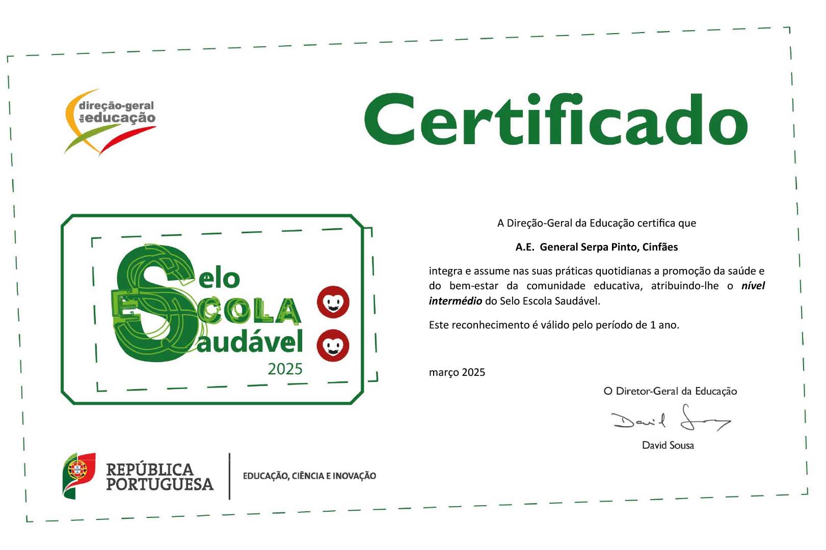 Selo Escola Saudável - 2025