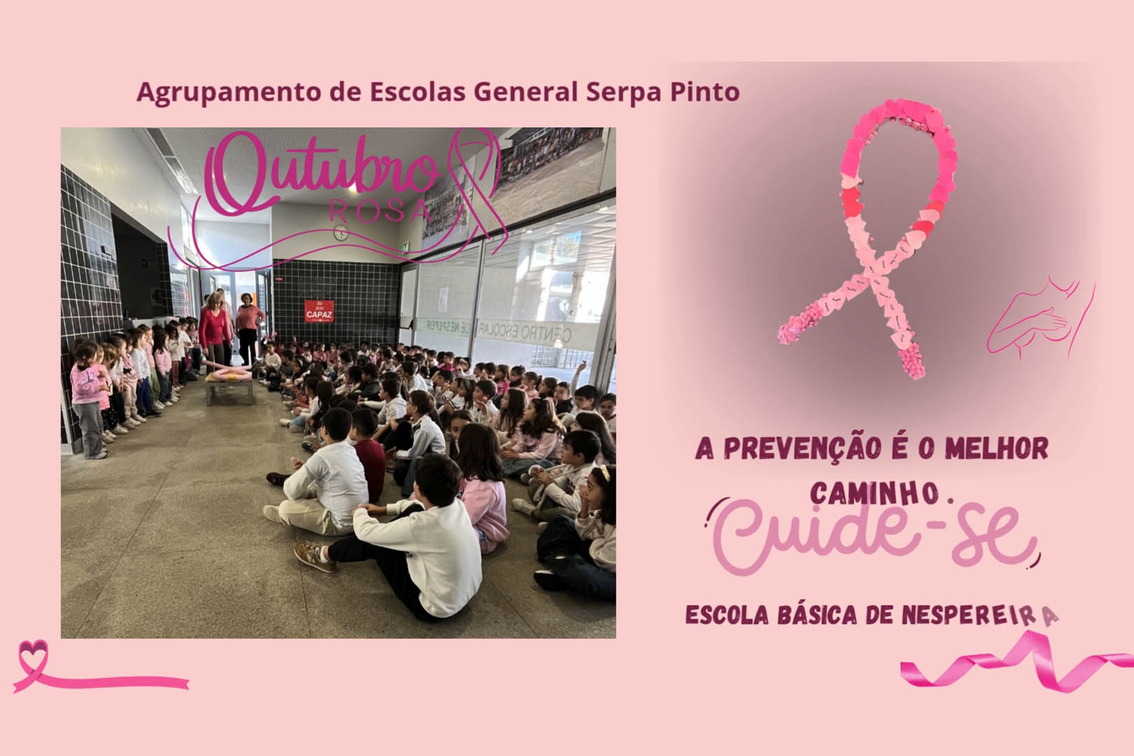 Outubro Rosa na Escola Básica de Nespereira