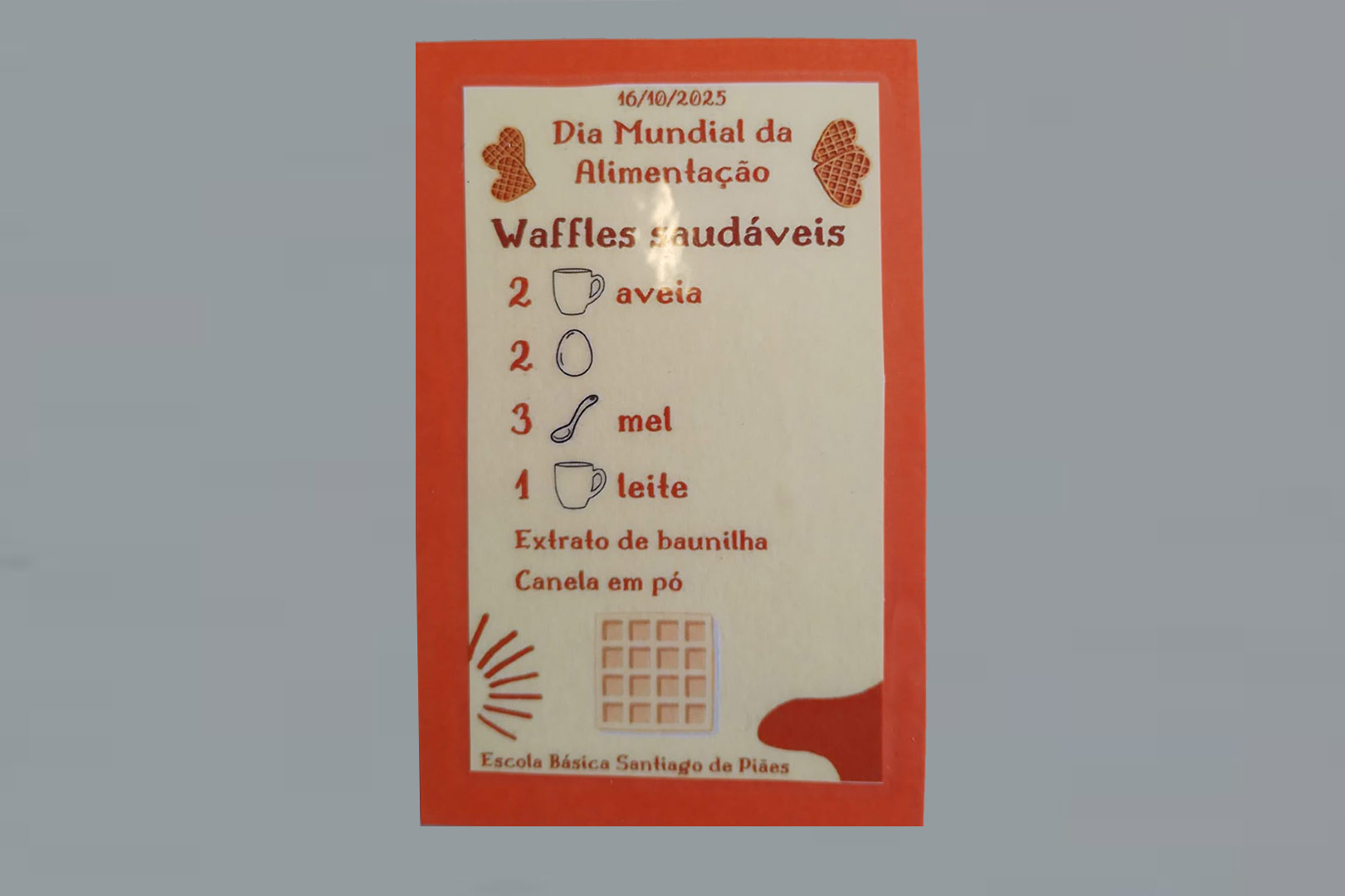 Dia Mundial da Alimentação na Escola Básica de Santiago de Piães