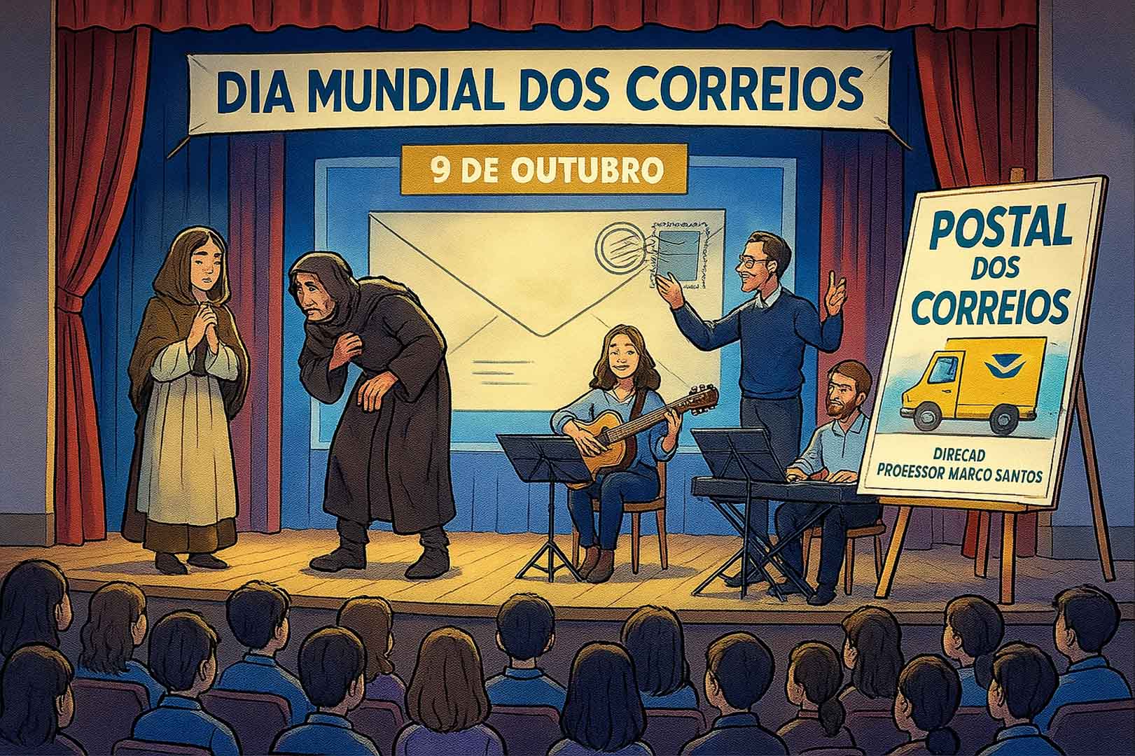 Dia Mundial dos Correios celebrado na escola sede