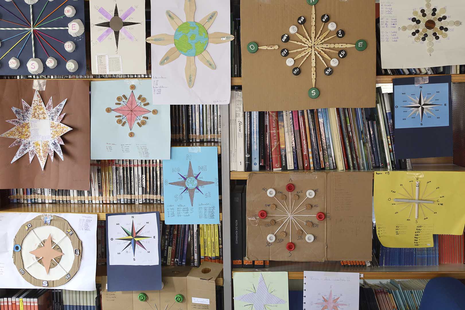 Exposição de Rosas-dos-Ventos na Biblioteca