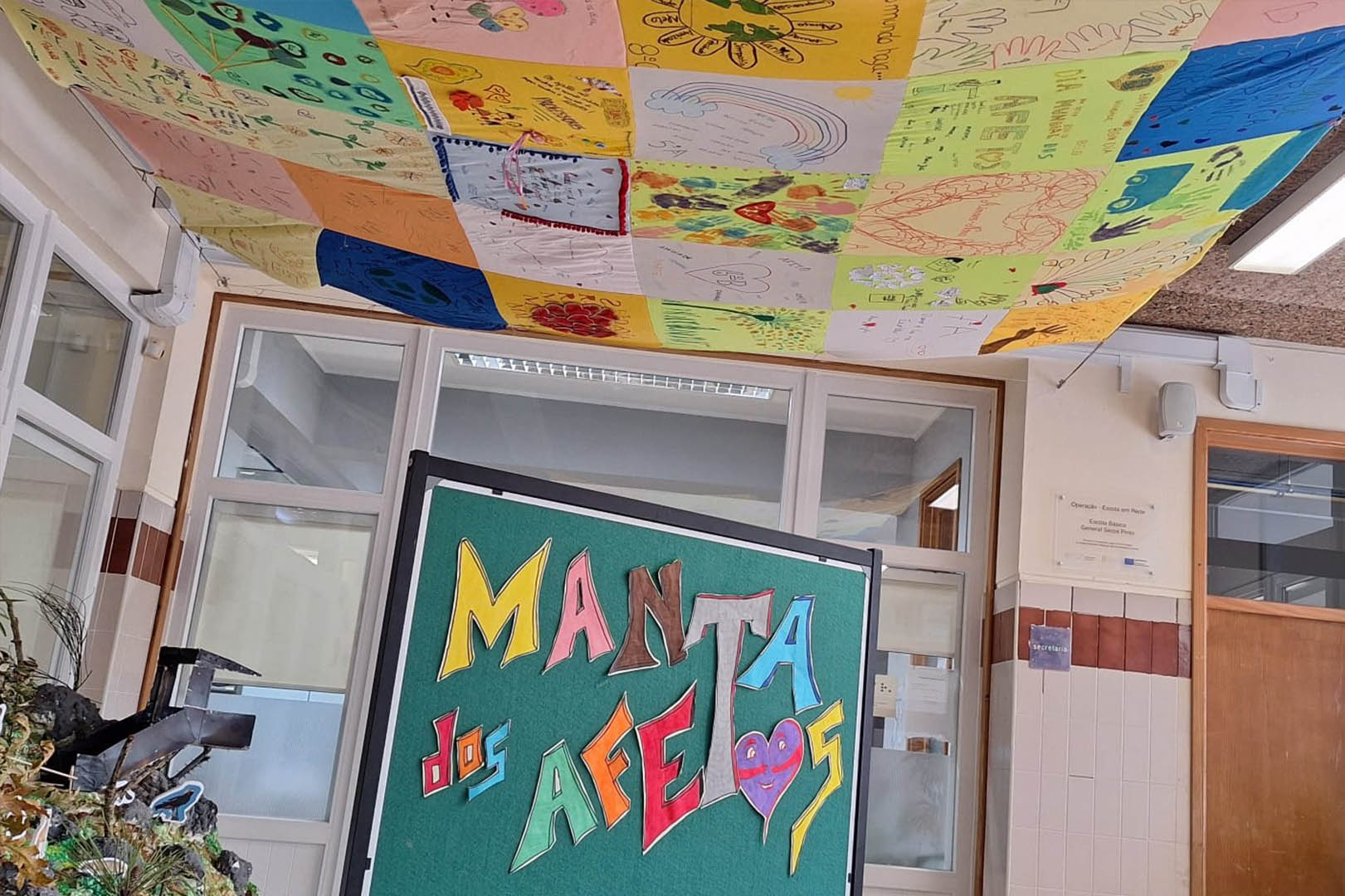 Manta dos Afetos une comunidade escolar
